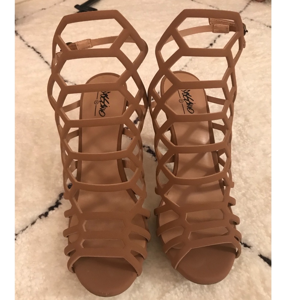 Mossimo nude ‘Kylea’ caged heel